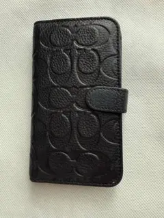 COACH 手帳型ケース ブラック