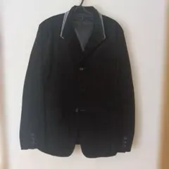 COMME CA ISM 黒ジャケット ストライプ襟