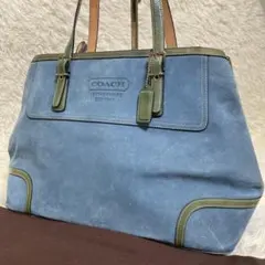 希少✨️ COACH オールドコーチ スエード レザー トートバッグ Y2K