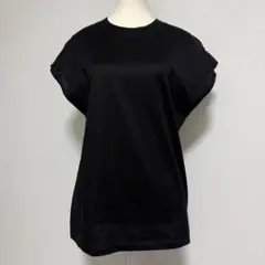 未使用 SALON adam et ropé フレンチスリーブ黒 F 日本製のサムネイル