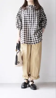 新品タグ付き】 TANG タング ストライプ コットンパンツ - メルカリ