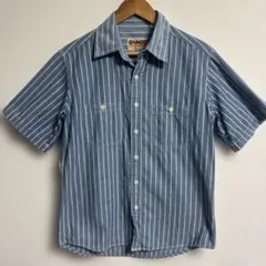 【古着】camco 半袖シャンブレー　ストライプ　sサイズのサムネイル