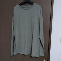 グリーン 長袖カットソー 3L