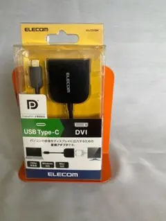 ELECOM USB-C→DVI 変換アダプタ AD-CDVIBK