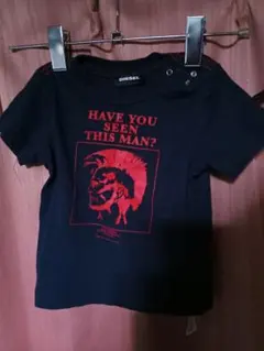DIESEL モヒカンロゴ Tシャツ ブラックのサムネイル