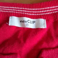 コットン ニット レッド