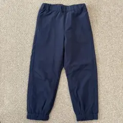 ユニクロ 裏起毛パンツ 110 ネイビー