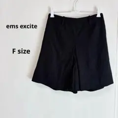 ems excite エムズエキサイト　ハイウエストショートパンツ　F ブラック