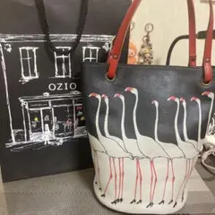 OZIO Animal mini bucket フラミンゴ トートバッグ レザー - メルカリ