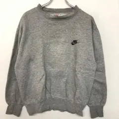 90's 銀タグ NIKE フィリピン製 古着 ワンポイント刺繍 トレーナー