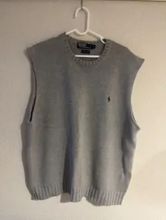 Polo by Ralph Lauren グレー ニットベスト L