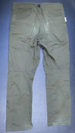 montbell カーゴパンツ オリーブグリーン 調整可能ベルト付き