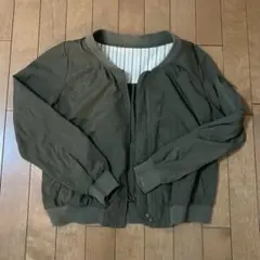 ナイスクラップ　オリーブグリーン ジップアップジャケット Mサイズ