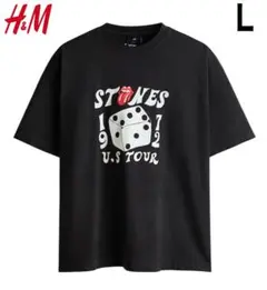 新品 H&M × ROLLING STONES コラボ バンドTシャツ L.のサムネイル