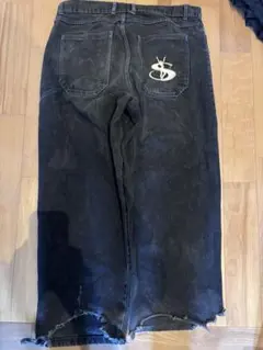 yardsale デニムパンツ ブラック Lサイズ 初期 激レア 青ステッチ