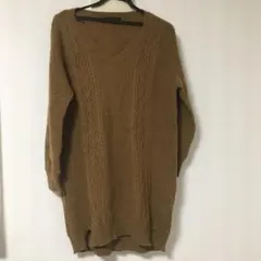 URBAN RESEARCH ブラウン ニットワンピース サイズFREE