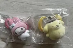 サンリオカラフルカラビナマスコットチャーム2点セット　マイメロ　ポムポムプリン