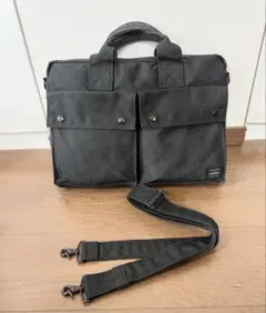 【美品】PORTER スモーキー 2WAYブリーフケース ビジネスバッグ　黒