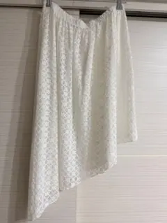 アシンメトリー レーススカート ホワイトのサムネイル