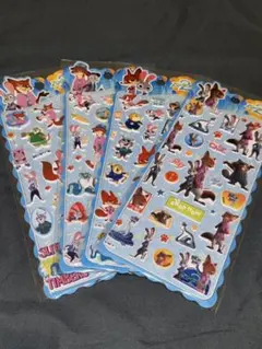 新年セール‼️ラスト❕ズートピア2ぷくぷくシール4枚セット即発送✨
