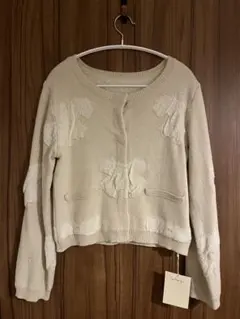 Searoomlyn Vintage Flowerフロッキーknitカーデガン