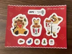 未使用　ケンタッキー　モンハンコラボシール　RED