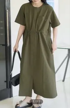 新品・試着のみ】crewre ドルマンドロストサッカーワンピース サイズ2