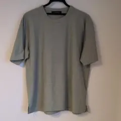 NANO UNIVERSE ストライプTシャツ グリーン 半袖