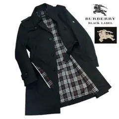新品同様 BURBERRY BLACK LABEL シングルトレンチコート M
