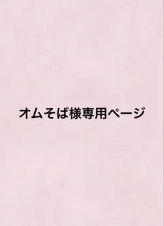 オムそば様専用ページ