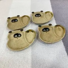 【信楽焼】薬味皿　小皿　茶　まとめ売り　珍味皿　おろし金 たぬき　狸 小鉢