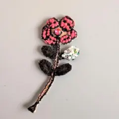 A621 ミナペルホネンアクセサリー　ブローチ　ハンドメイド