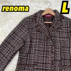 ✨美品✨renoma ツイード テーラードジャケット フリンジ Lのサムネイル