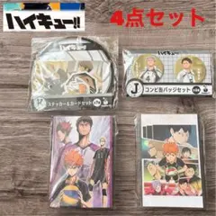 【新品】ハイキュー!! ポストカードブック　缶バッチ　ステッカー&カードセット