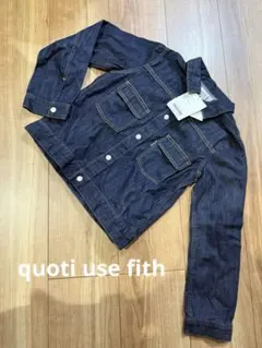 新品　quoti use fith デニム　シャツ　アウター　ブルゾン　130