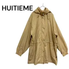 HUITIEME フード付きベージュコート　　Lサイズ　大きめ　羽織り