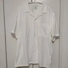 UNIQLO ユニクロ 半袖 オープンカラーシャツ ホワイト M　未使用