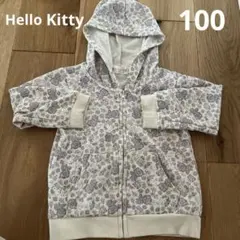 HelloKitty花柄コットンパーカー 100cm 90 95 日 羽織