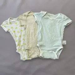 ユニクロ ロンパース肌着 3枚セット 90 夏用 メッシュ