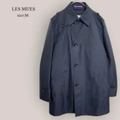 【LES MUES】2WAYステンカラーコート　春秋アウター　メンズ　通勤　M