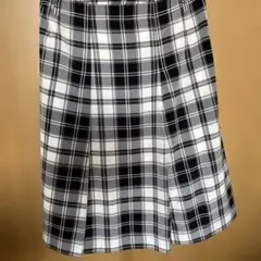 COMME CA ISM チェック柄 プリーツスカート Lサイズ
