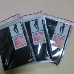 ユニクロ　HEATTECH ヒートテック　ブラック レギンス　十分丈XL　3個