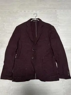 ÉDIFICE バーガンディ テーラードジャケット 46