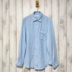 UNIQLO ユニクロ (S)　プレミアムリネンシャツ　麻100%