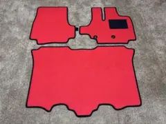 NBOXカスタム JF1/2 スライドなし車 赤無地 フロアマット 日本産 新品 