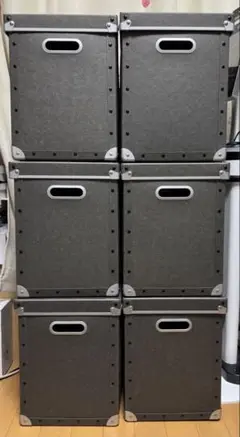 無印良品　硬質パルプ　A4 収納ボックス BOX 廃番　6個セット