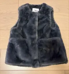 ZARA キッズ　ファーベスト　120cm