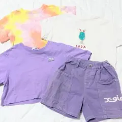 【110cm】X-girl BREEZE 夏服4点セット 女の子 保育園 公園のサムネイル