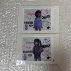 銀河特急 ミルキー☆サブウェイラベル缶 ステッカー チハル マキナ