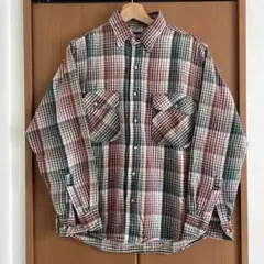 90s FIVE BROTHER ネルシャツ オンブレ チェックシャツ レア配色